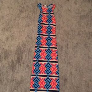 Geo print maxi